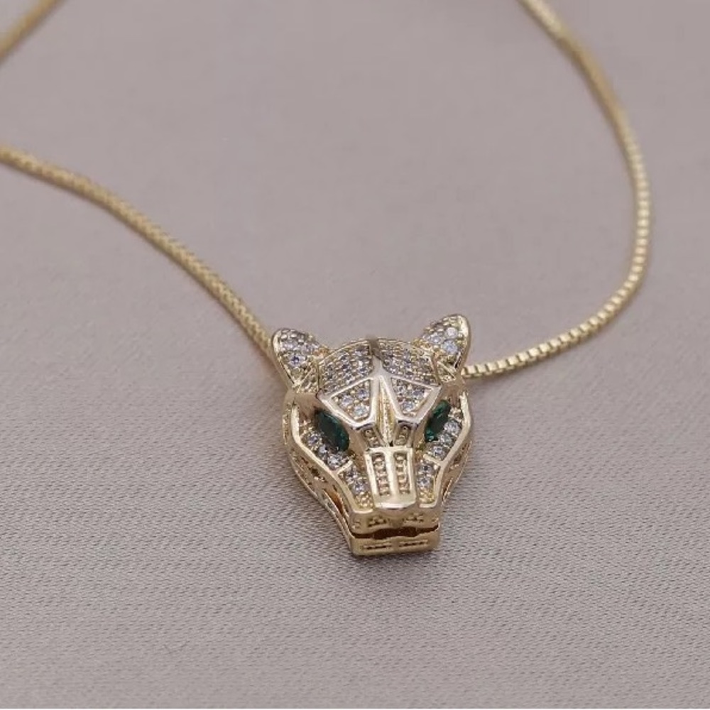 14k Panther Necklace - Picture 1 of 13